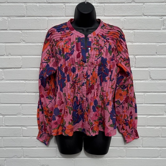Love The Label Tops - Love the Label Danielle Long Sleeve Blouse in Joplin Floral, SZ XS NWOT